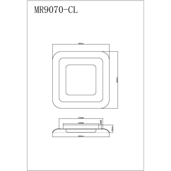 Потолочный светодиодный светильник MyFar Ceiling Sao MR9070-CL Потолочный светодиодный светильник MyFar Ceiling Sao MR9070-CL
