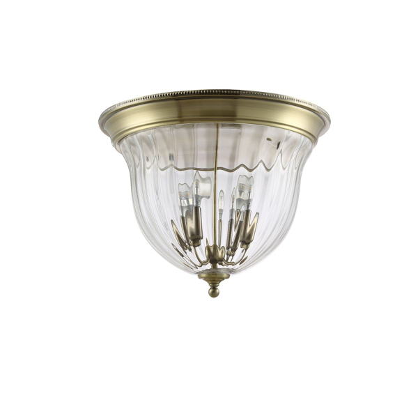 Потолочный светильник Crystal Lux Jugo PL4 Bronze/Transparente