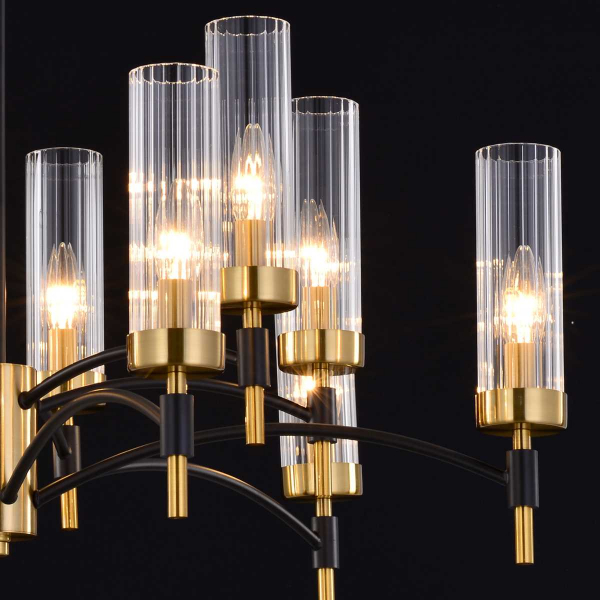 Потолочный светильник ILLUMICO IL5177-6+6PLS-29 BRASS TUBO Потолочный светильник ILLUMICO IL5177-6+6PLS-29 BRASS TUBO