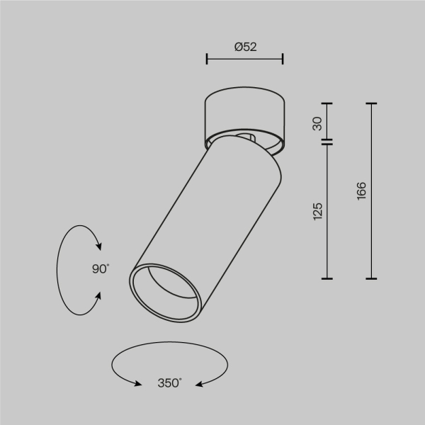 Потолочный светильник Maytoni Technical Ceiling FOCUS LED C055CL-L12W4K-W-PT