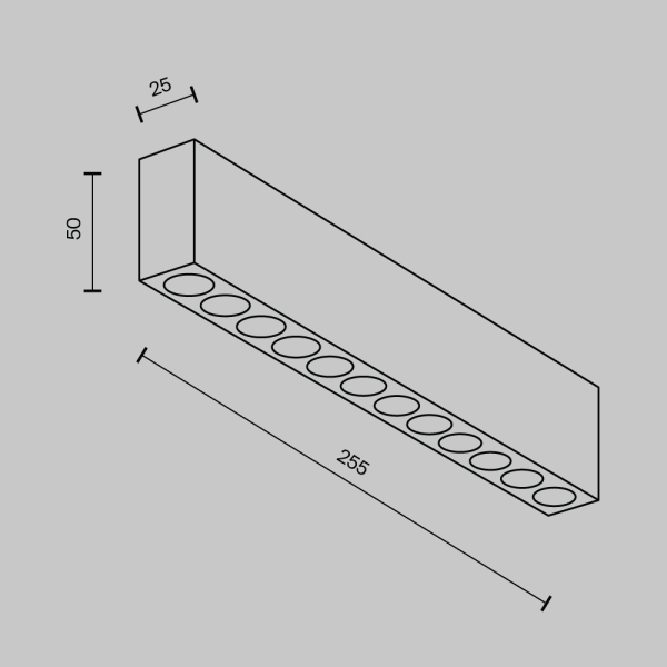 Потолочный светильник Maytoni Technical C066CL-20W3-6K-B