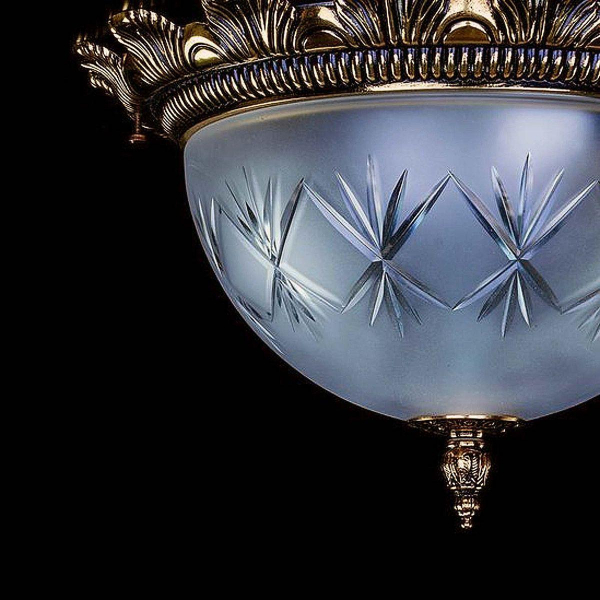 Потолочный светильник Artglass Lea II. Brass Antique Потолочный светильник Artglass Lea II. Brass Antique