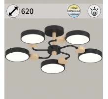 Светильник потолочный Reluce 03326-0.3-05 BK+WOOD