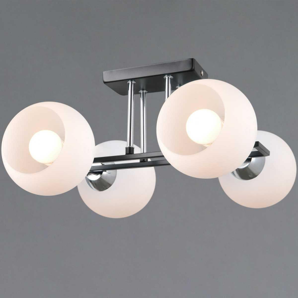 Светильник потолочный Illumico IL0791-4CSQ-25 BK CR TRENTO Светильник потолочный Illumico IL0791-4CSQ-25 BK CR TRENTO