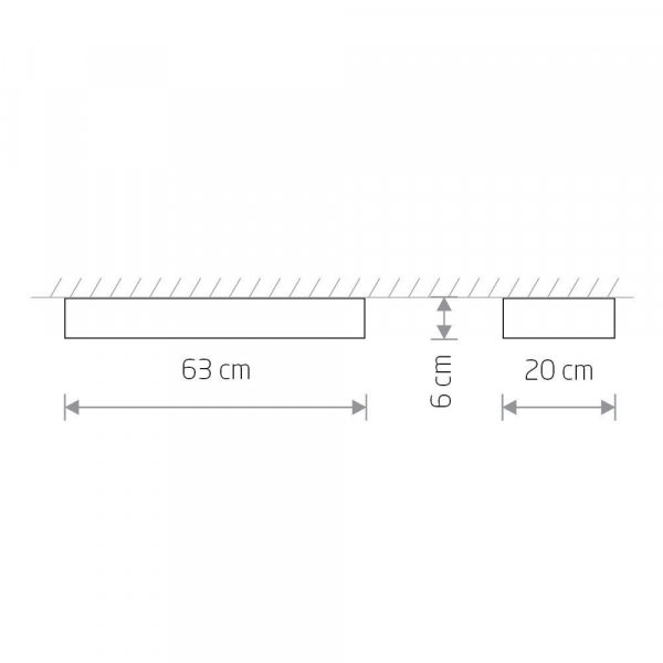 Потолочный светильник Nowodvorski Soft Ceiling Led 60x20 7538 Потолочный светильник Nowodvorski Soft Ceiling Led 60x20 7538