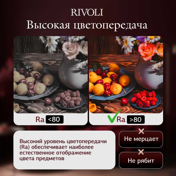 Светильник потолочный светодиодный Rivoli Nova 6179-703 LED 3000K-6500k 80 ВТ Б0069795