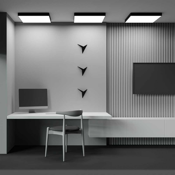 Потолочный светодиодный светильник Maytoni Zon C032CL-90W3K-SQ-B Потолочный светодиодный светильник Maytoni Zon C032CL-90W3K-SQ-B