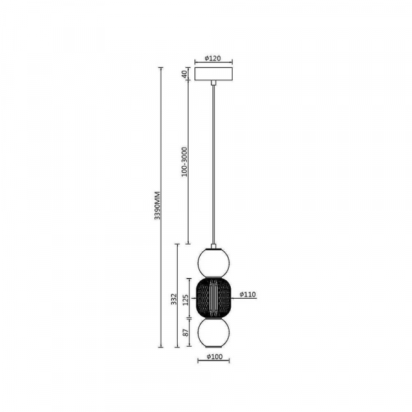 Подвесной светодиодный светильник Maytoni Drop MOD273PL-L16G3K Подвесной светодиодный светильник Maytoni Drop MOD273PL-L16G3K
