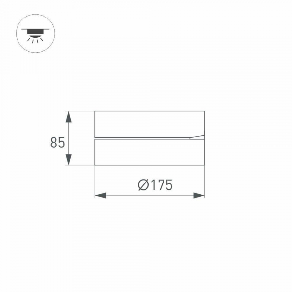 Потолочный светодиодный светильник Arlight SP-Rondo-Flap-R175-16W Day4000 028162 Потолочный светодиодный светильник Arlight SP-Rondo-Flap-R175-16W Day4000 028162