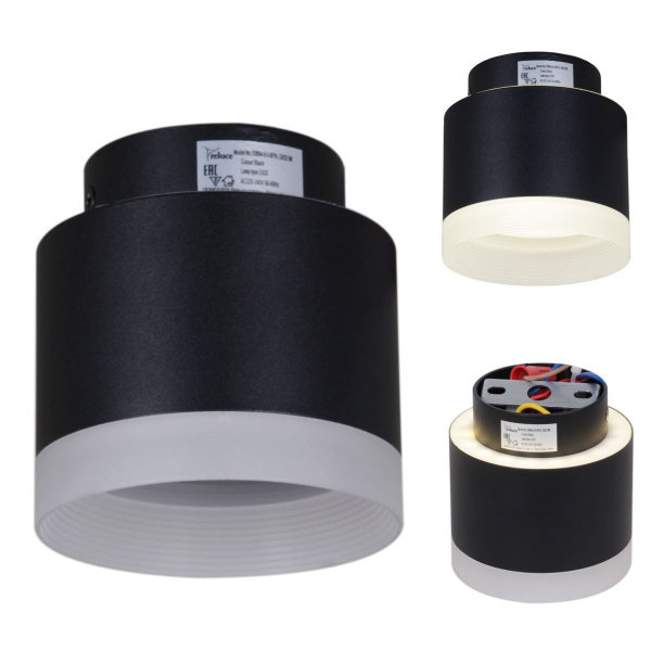 Потолочный светильник Reluce 53004-9.5-001IL GX53+LED3W BK Потолочный светильник Reluce 53004-9.5-001IL GX53+LED3W BK