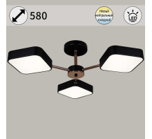 Светильник потолочный Reluce 03360-0.3-03 BK+FGD