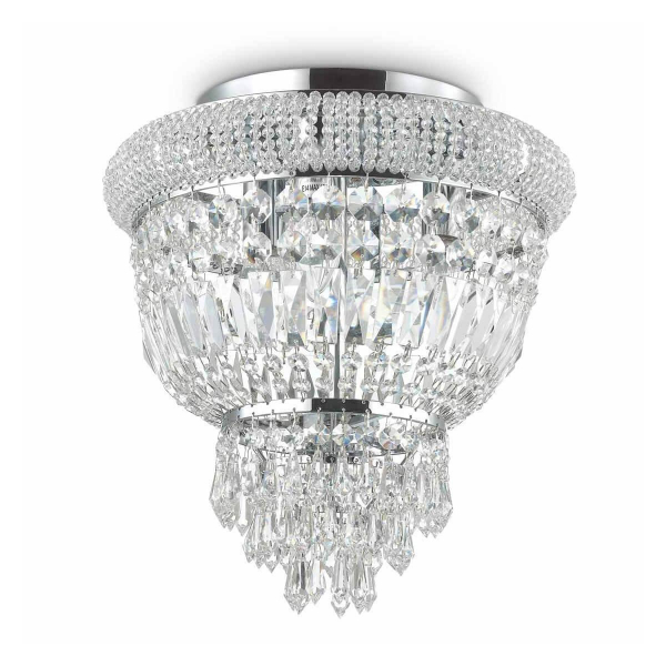 Потолочный светильник Ideal Lux Dubai PL3 Cromo 207162 Потолочный светильник Ideal Lux Dubai PL3 Cromo 207162