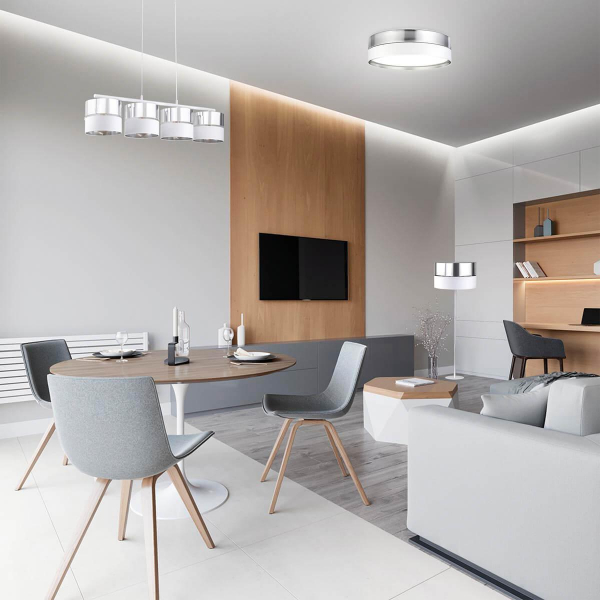 Потолочный светильник TK Lighting 4179 Hilton Silver Потолочный светильник TK Lighting 4179 Hilton Silver