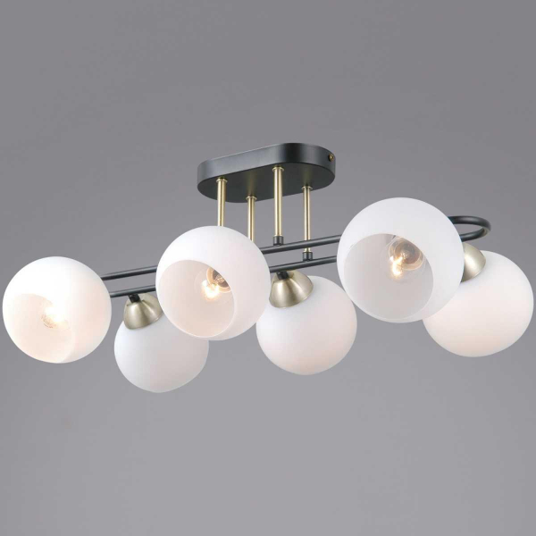 Потолочный светильник ILLUMICO IL0790-6CSQ-25 BK AB TRENTO Потолочный светильник ILLUMICO IL0790-6CSQ-25 BK AB TRENTO