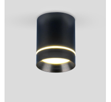 Потолочный светодиодный светильник Elektrostandard DLR021 9W 4200K черный матовый a037517