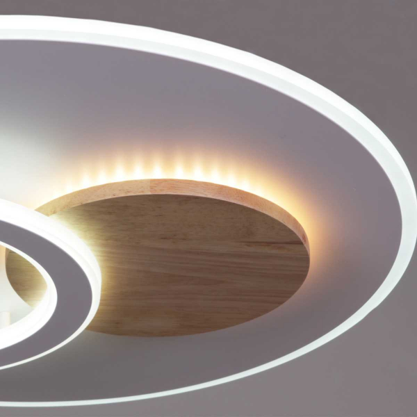 Светильник потолочный Reluce 08000-0.5-450 WH+WOOD Светильник потолочный Reluce 08000-0.5-450 WH+WOOD