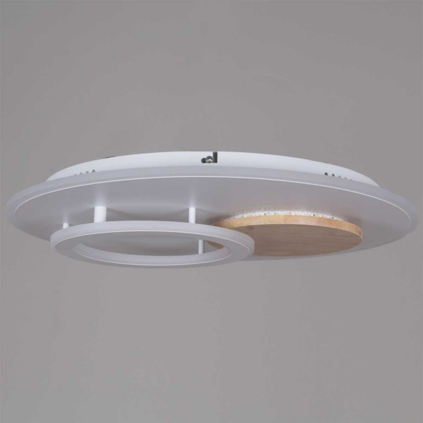 Светильник потолочный Reluce 08000-0.5-450 WH+WOOD Светильник потолочный Reluce 08000-0.5-450 WH+WOOD