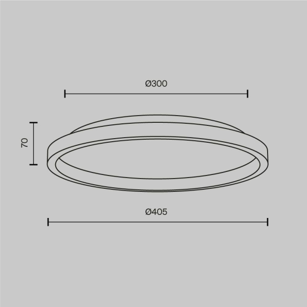 Потолочный светодиодный светильник Maytoni Orign MOD311CL-L27B3K