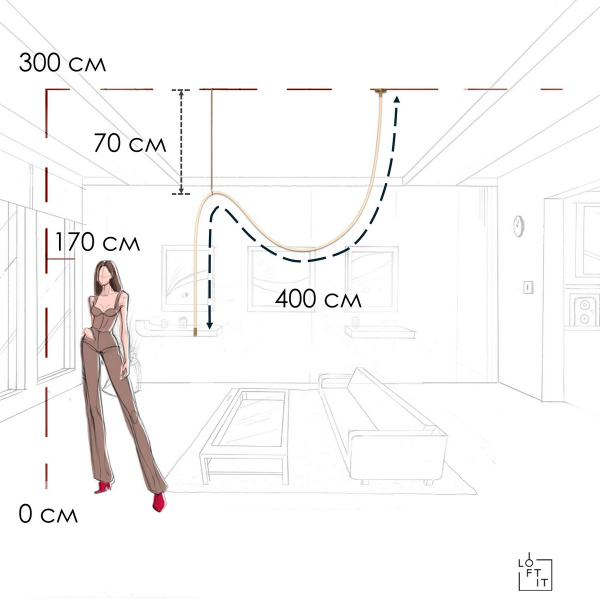Потолочный светильник LOFT IT Thread 10388C Brass Потолочный светильник LOFT IT Thread 10388C Brass