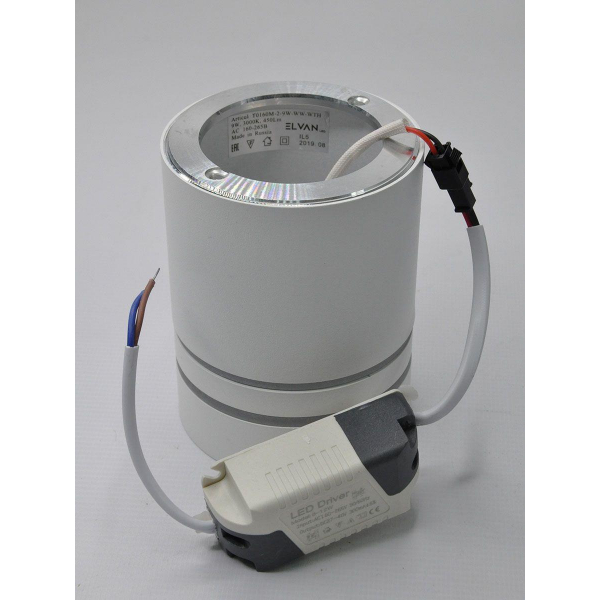 Потолочный светодиодный светильник Elvan NLS-T160M/2-9W-WW-Wh Потолочный светодиодный светильник Elvan NLS-T160M/2-9W-WW-Wh