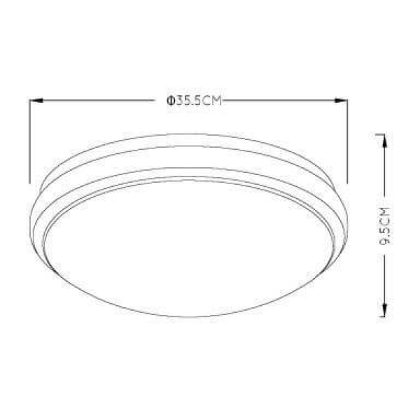 Потолочный светодиодный светильник Lucide Casper I 79166/19/12