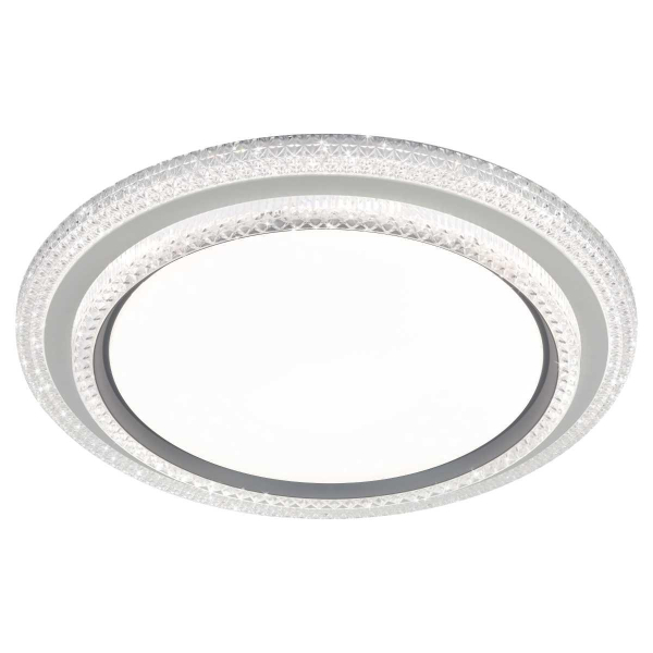 Светильник потолочный светодиодный ЭРА SPB-6 Sunny 86W-3K-6,5K-RC WH+GR с ДУ Б0070185