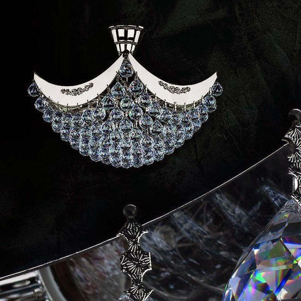 Потолочный светильник Artglass Fiona II. Nickel CE Потолочный светильник Artglass Fiona II. Nickel CE