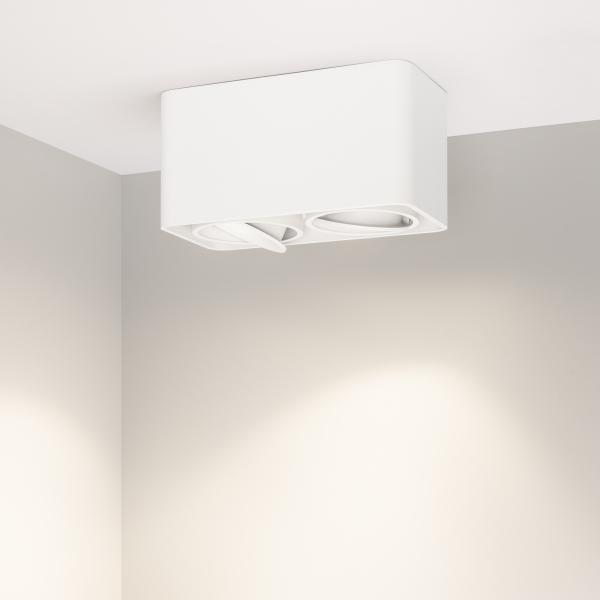 Потолочный светодиодный светильник Arlight SP-Cubus-S195x100-2x8W Warm3000 036058 Потолочный светодиодный светильник Arlight SP-Cubus-S195x100-2x8W Warm3000 036058