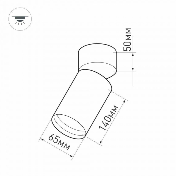 Потолочный светодиодный светильник Arlight SP-Polo-Surface-Flap-R65-8W Warm3000 027530 Потолочный светодиодный светильник Arlight SP-Polo-Surface-Flap-R65-8W Warm3000 027530