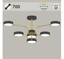 Светильник потолочный Reluce 03325-0.3-06 BK+COPPER