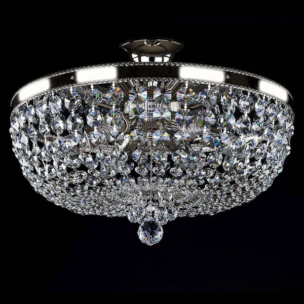Потолочный светильник Artglass Gerta Dia 450 Nickel CE Потолочный светильник Artglass Gerta Dia 450 Nickel CE