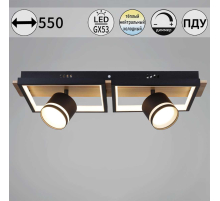 Потолочный светильник Reluce 19560-0.3-2+2 BK+WOOD