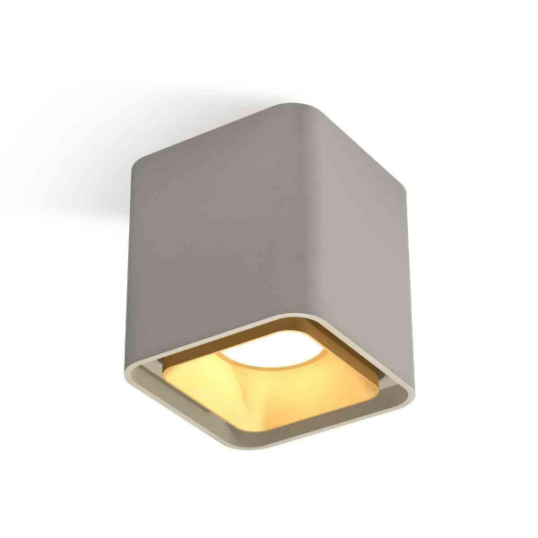 Комплект накладного светильника Ambrella light Techno Spot XS7842004 SGR/SGD серый песок/золото песок (C7842, N7704) Комплект накладного светильника Ambrella light Techno Spot XS7842004 SGR/SGD серый песок/золото песок (C7842, N7704)