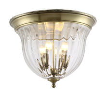 Потолочный светильник Crystal Lux Jugo PL4 Bronze/Transparente