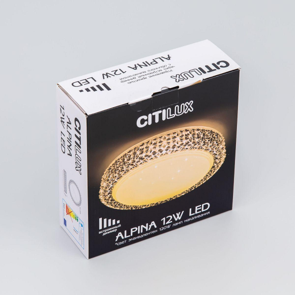 Потолочный светодиодный светильник Citilux Альпина CL71812 Потолочный светодиодный светильник Citilux Альпина CL71812
