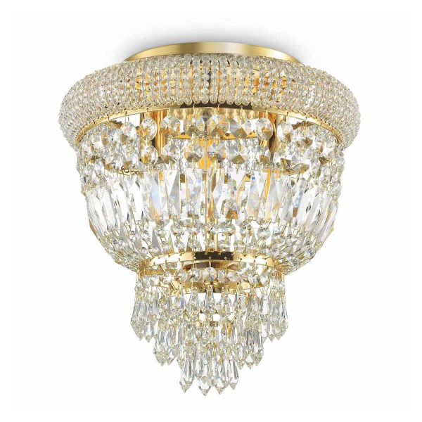 Потолочный светильник Ideal Lux Dubai PL3 Ottone 200996 Потолочный светильник Ideal Lux Dubai PL3 Ottone 200996