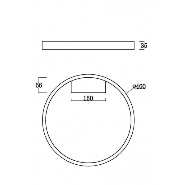 Потолочный светодиодный светильник Maytoni Rim MOD058CL-L25B3K Потолочный светодиодный светильник Maytoni Rim MOD058CL-L25B3K