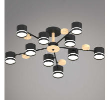 Люстра Reluce 68730-0.3-10 GX53 BK+WOOD