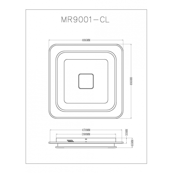 Потолочный светодиодный светильник MyFar Ceiling Button MR9001-CL Потолочный светодиодный светильник MyFar Ceiling Button MR9001-CL