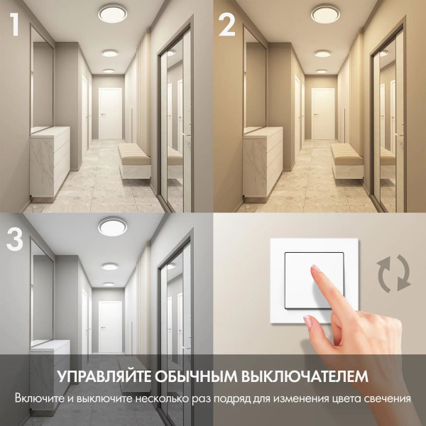 Потолочный светодиодный светильник Denkirs DK6516-WH/1 Потолочный светодиодный светильник Denkirs DK6516-WH/1