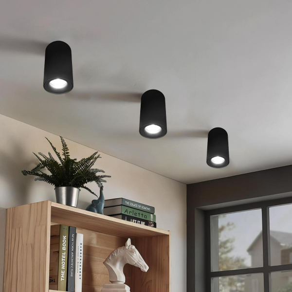 Потолочный светодиодный светильник Loft IT Tictac 10220 Black 4000K Потолочный светодиодный светильник Loft IT Tictac 10220 Black 4000K