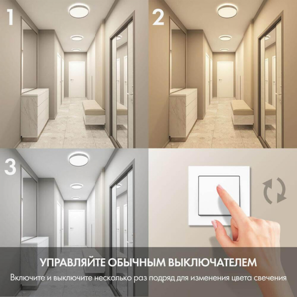 Потолочный светодиодный светильник Denkirs DK6511-WH Потолочный светодиодный светильник Denkirs DK6511-WH