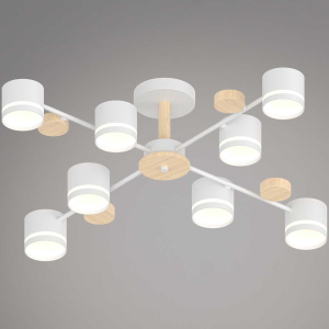 Люстра Reluce 68730-0.3-08 GX53 WH+WOOD