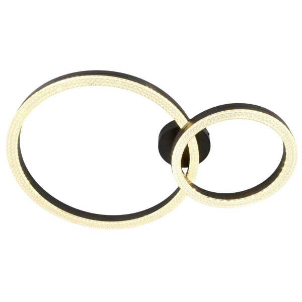 Светильник потолочный светодиодный ЭРА Модерн Bloom CLL-1-78W 3K-6K RC BK с ДУ черный Б0069753