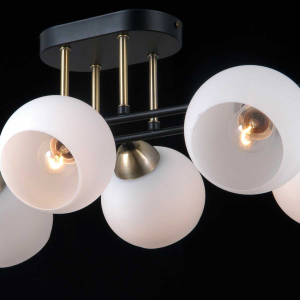Потолочный светильник ILLUMICO IL0790-6CSQ-25 BK AB TRENTO Потолочный светильник ILLUMICO IL0790-6CSQ-25 BK AB TRENTO