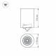 Потолочный светодиодный светильник Arlight SP-Focus-R90-9W Day White 021424