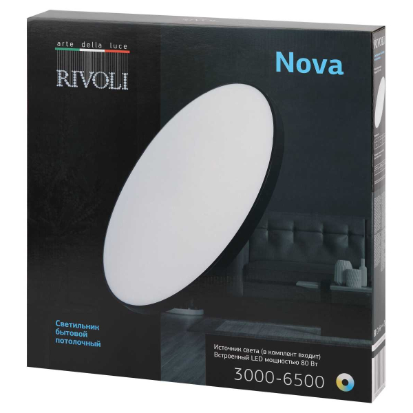 Светильник потолочный светодиодный Rivoli Nova 6179-733 LED 3000K-6500k 80 Вт Б0069796