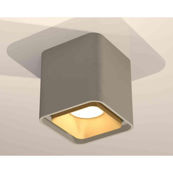 Комплект накладного светильника Ambrella light Techno Spot XS7842004 SGR/SGD серый песок/золото песок (C7842, N7704) Комплект накладного светильника Ambrella light Techno Spot XS7842004 SGR/SGD серый песок/золото песок (C7842, N7704)