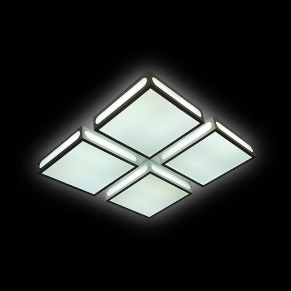 Потолочный светодиодный светильник Ambrella light Orbital Crystal Sand FS1888 WH/SD 144W 4200K D520* Потолочный светодиодный светильник Ambrella light Orbital Crystal Sand FS1888 WH/SD 144W 4200K D520*