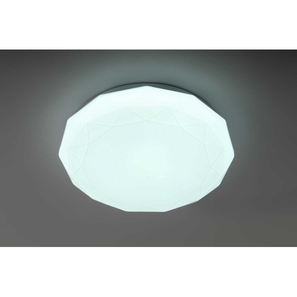 Светильник потолочный светодиодный ЭРА Классик без ДУ SPB-6 WH 24W-6,5K Slim Sparkle Б0069788